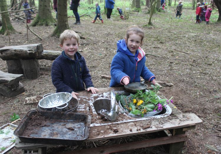 Forest School, 10 years, outdoor learning potion making 