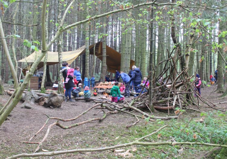 Forest School, 10 years, outdoor learning,  whole nursery