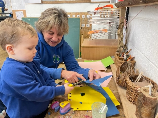 process art, cutting with scisssors, toddlers