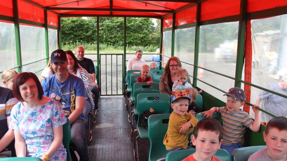 Tractor and trailer ride, woodlands, farmland, openday2018