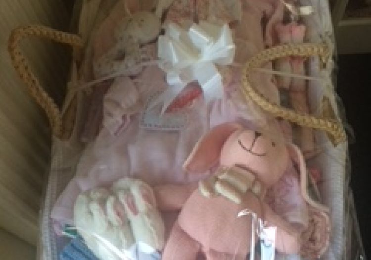 Moses basket, chairty, baby items