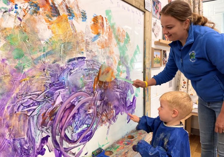 large painting wall