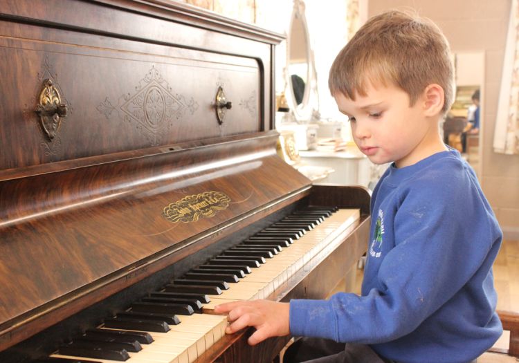 playing piano