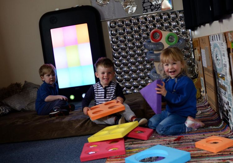 investigating resources in sensory room