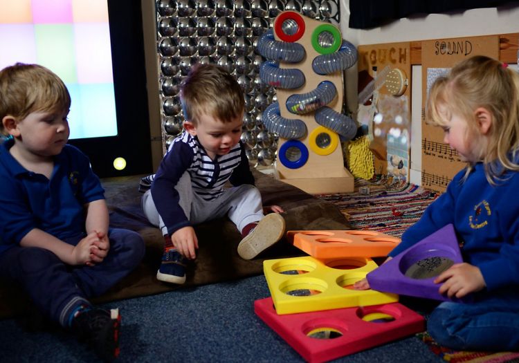 investigating resources in sensory room