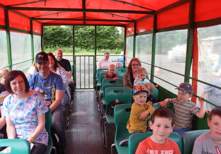 Tractor and trailer ride, woodlands, farmland, openday2018