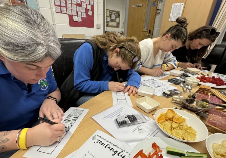 zentangling staff wellbeing